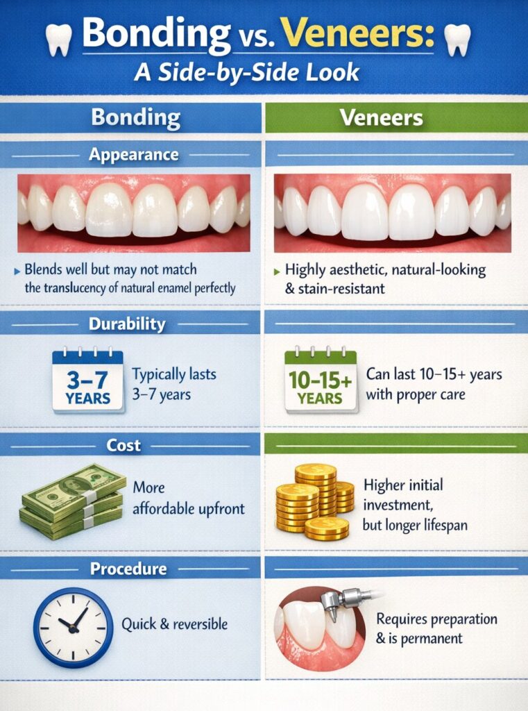 Bonding vs Veneers A Side-by-Side Look